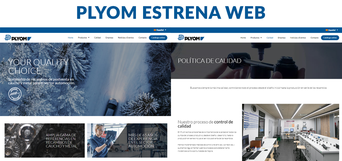 Plyom estrena una web visual e intuitiva